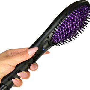 Straightening Hair Straightener Brush Flat Iron Co